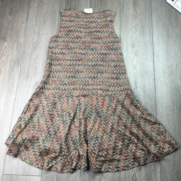 Maeve Anthropologie Westwater Knit Dress Sleeveless Flared Multicolor Small P - Picture 6 of 6
